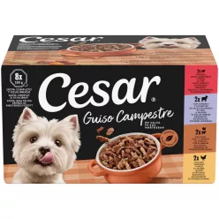   Cesar tálka MP nedves kutyaeledel vegyes válogogatás szószban 8x150g