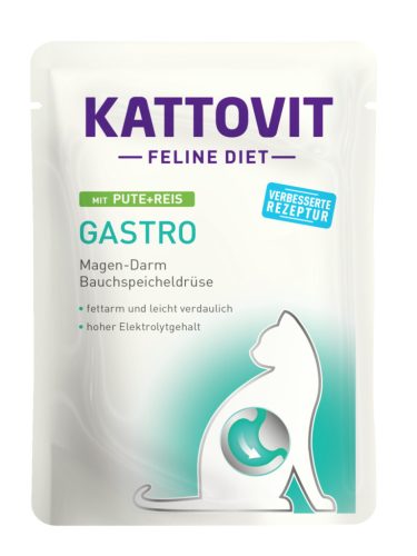 Kattovit Feline Diet tasak diétás macskaeledel pulyka&rizs 24x85g