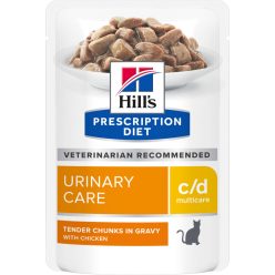   HILLS Prescription Diet Multicare macska tasak húgykő ellen c/d csirke 12x85g