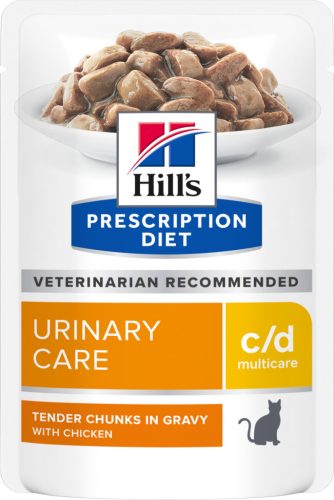 HILLS Prescription Diet Multicare macska tasak húgykő ellen c/d csirke 12x85g