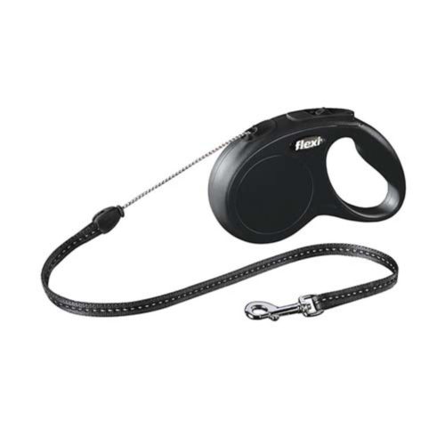 Flexi Classic S Cord fekete 12 kg 5 m