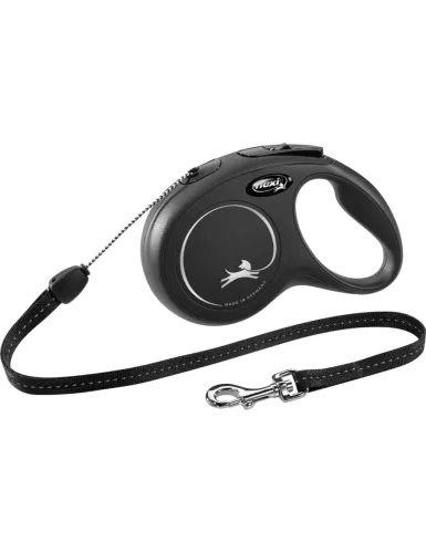 Flexi Classic S Cord fekete 12 kg 5 m