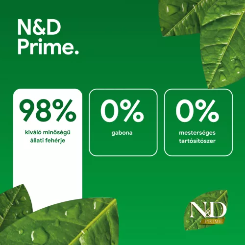 N&D Prime Csirke & Gránátalma Ivartalanított Felnőtt Száraz Macskaeledel 1,5kg