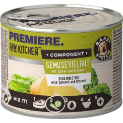 Premiere Raw Kitchen kutya konzerv spenót&brokkoli 6x200g