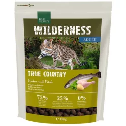   Real Nature Wilderness száraz macskaeledel adult csirke&hal 300g