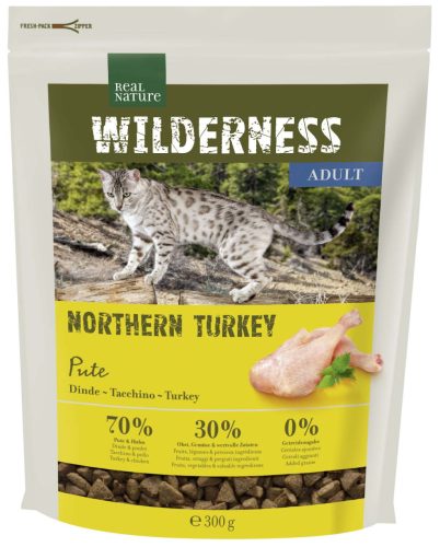 Real Nature Wilderness adult száraz macskaeledel pulyka 300g