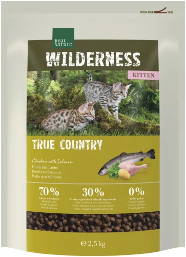 Real Nature Wilderness száraz macskaeledel kitten csirke&hal 2,5kg