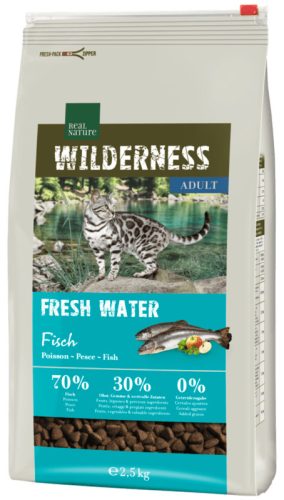 Real Nature Wilderness száraz macskaeledel adult hal 2,5kg