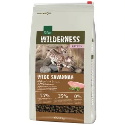   Real Nature Wilderness száraz macskaeledel kitten szárnyas&bárány 2,5kg