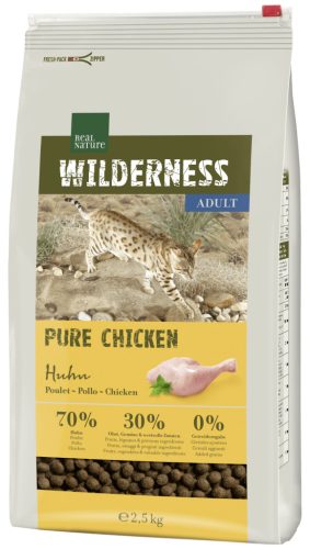 Real Nature Wilderness Pure Chicken száraz macskaeledel adult csirke 2,5kg