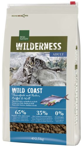 Real Nature Wilderness száraz macskaeledel adult tonhal&bivaly 2,5kg