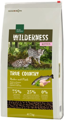 Real Nature Wilderness száraz macskaeledel kitten csirke&hal 7kg