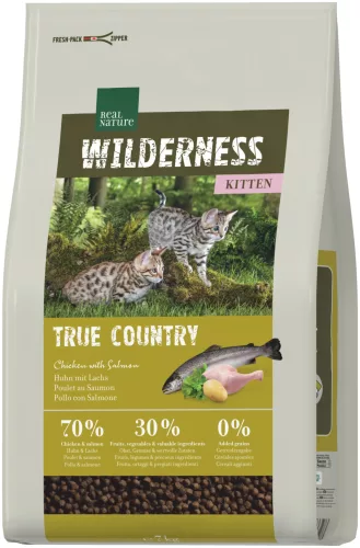 Real Nature Wilderness száraz macskaeledel kitten csirke&hal 7kg
