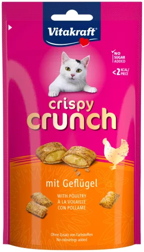 Vitakraft Crispy Crunch macska jutalomfalat szárnyas 60g