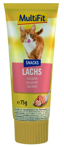 MultiFit macska jutalomfalat lazackrém 75g