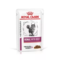   Royal Canin Veterinary Renal beef vesebetegség alutasak macskaeledel marha 12x85g
