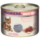 Premiere Meat Menu macska konzerv kitten marha&pulykaszív 6x200g
