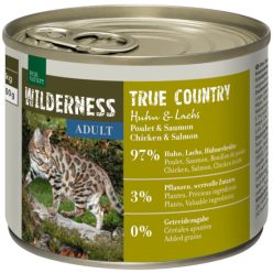   Real Nature Wilderness macska konzerv adult True Country csirke&lazac 6x200g