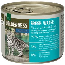   Real Nature Wilderness macska konzerv adult Fresh Water hering&lazac 6x200g