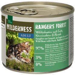   Real Nature Wilderness macska konzerv adult Ranger's Forest vaddisznó&kacsa 6x200g