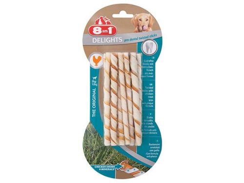 8in1 Delight Denta kutya rágórúd csirke 10db
