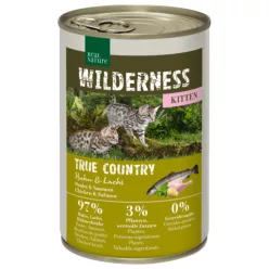   Real Nature Wilderness macska konzerv kitten True Country csirke&lazac 6x400g