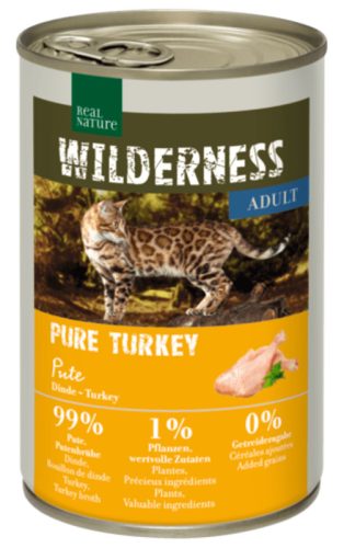 Real Nature Wilderness macska konzerv adult Northern Turkey pulyka 6x400g