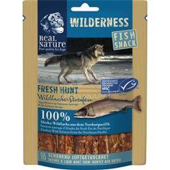   REAL NATURE Wilderness Fish Snack Fresh Hunt kutya jutalomfalat lazac 70g