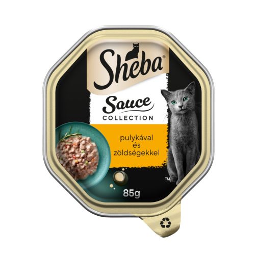 SHEBA macska tálka pulykaragu&zöldség 22x85g