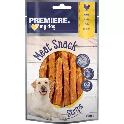 Premiere kutya jutalomfalat csirkemell csíkok 70g
