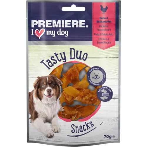 Premiere kutya jutalomfalat csirkemell&édesburgonya 70g