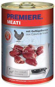 Premiere Meati kutya konzerv adult csirkeszív 6x400g