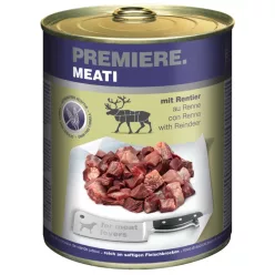 Premiere Meati kutya konzerv adult rénszarvas 6x400g