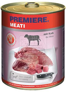 Premiere Meati kutya konzerv adult borjú 6x800g