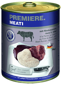 Premiere Meati kutya konzerv adult pacal&szív 6x800g