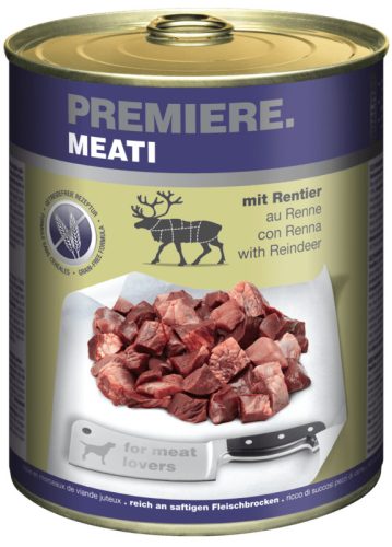 Premiere Meati kutya konzerv adult rénszarvas 6x800g