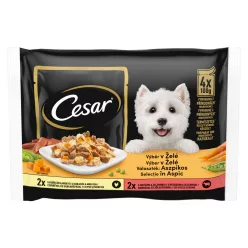 Cesar kutya tasak MP aszpikos válogatás 4x100g