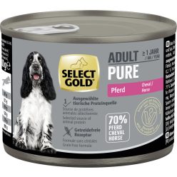 Select Gold Pure kutya konzerv adult lóhús 6x200g