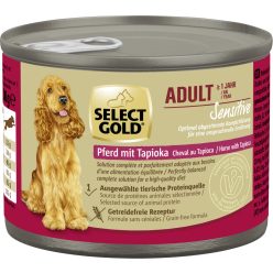   Select Gold Sensitive kutya konzerv adult lóhús&tápióka 6x200g