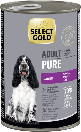 Select Gold Pure kutya konzerv adult bárány 6x400g