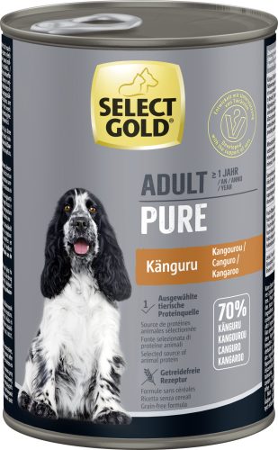 Select Gold Pure kutya konzerv adult kenguru 6x400g