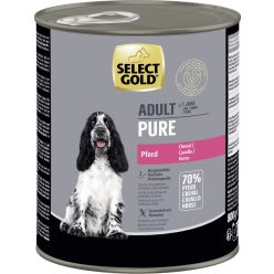 Select Gold Pure kutya konzerv adult lóhús 6x800g