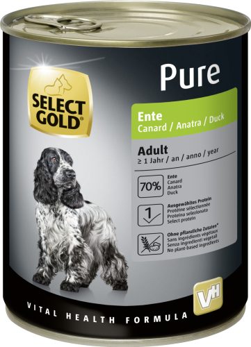 Select Gold Pure kutya konzerv adult kacsa 6x800g