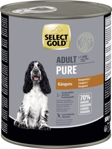 Select Gold Pure kutya konzerv adult kenguru 6x800g