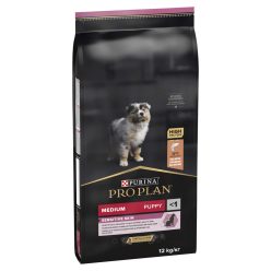   Pro Plan Medium Puppy Sensitive Skin lazacban gazdag száraz kutyaeledel 12kg