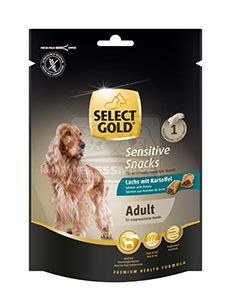 Select Gold Sensitive snack kutya jutalomfalat adult lazac&burgonya 160g