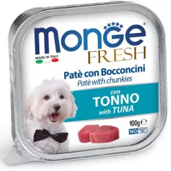 MONGE Fresh kutya tálka adult tonhal 32x100g