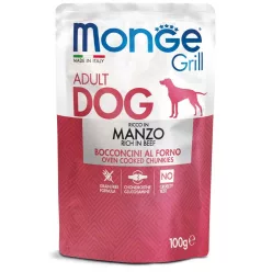 MONGE Grill kutya tasak adult marha 24x100g