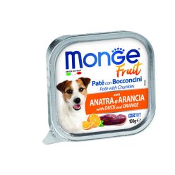 Monge Fruit kutya tálka adult kacsa&narancs 32x100g