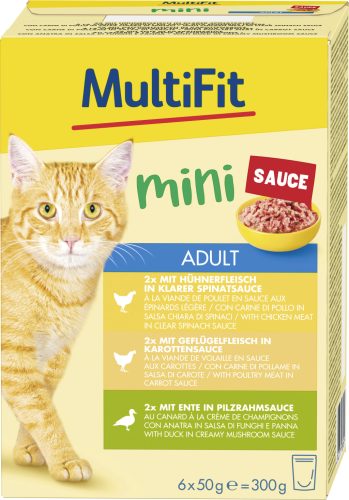 MultiFit macska tasak MP ragu mini szárnyas 6x50g